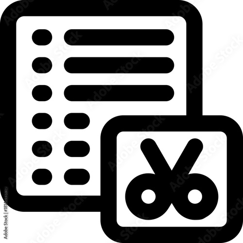price list line icon. Clean and minimalist vector icon for websites, mobile apps, presentations, and logos. Fully scalable and customizable for any project.