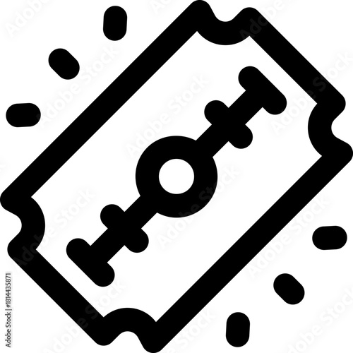 blade line icon. Clean and minimalist vector icon for websites, mobile apps, presentations, and logos. Fully scalable and customizable for any project.