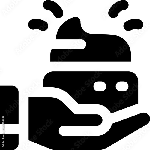 gel glyph icon. Strong and solid vector icon for websites, mobile interfaces, presentations, and visual branding. High quality and easy to edit.