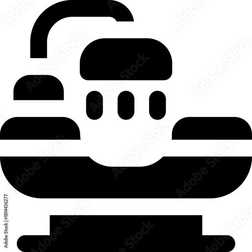 hair wash glyph icon. Strong and solid vector icon for websites, mobile interfaces, presentations, and visual branding. High quality and easy to edit.