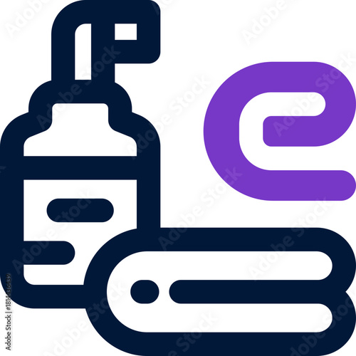 towel duotone icon. Sleek and modern vector icon for websites, mobile apps, marketing materials, and corporate design. Fully scalable and ready to use.