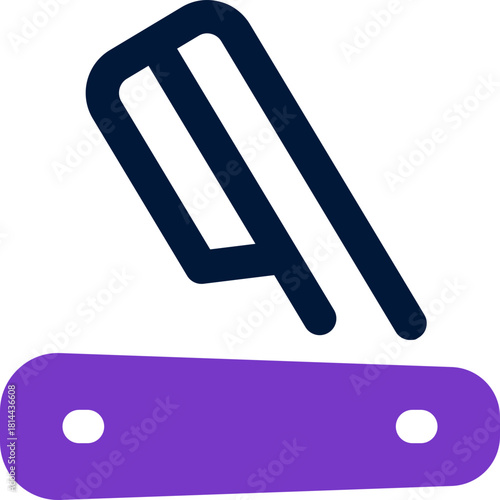 razor duotone icon. Sleek and modern vector icon for websites, mobile apps, marketing materials, and corporate design. Fully scalable and ready to use.