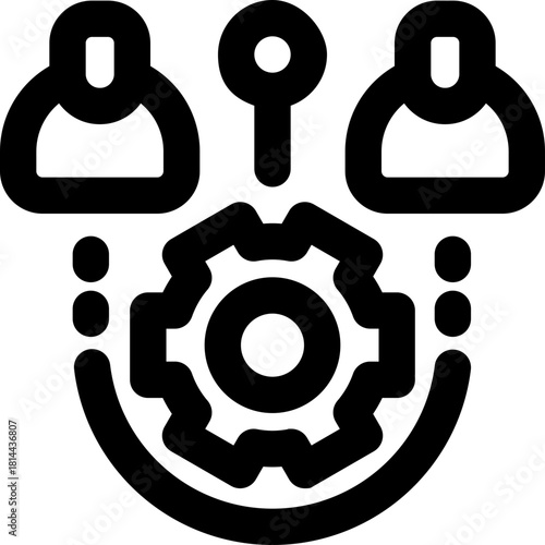 stakeholder line icon. Clean and minimalist vector icon for websites, mobile apps, presentations, and logos. Fully scalable and customizable for any project.