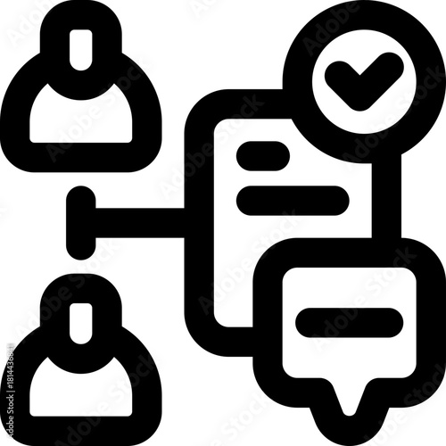 onboarding line icon. Clean and minimalist vector icon for websites, mobile apps, presentations, and logos. Fully scalable and customizable for any project.