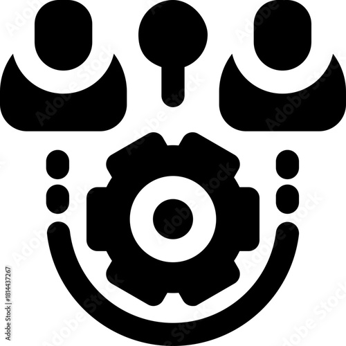 stakeholder glyph icon. Strong and solid vector icon for websites, mobile interfaces, presentations, and visual branding. High quality and easy to edit.