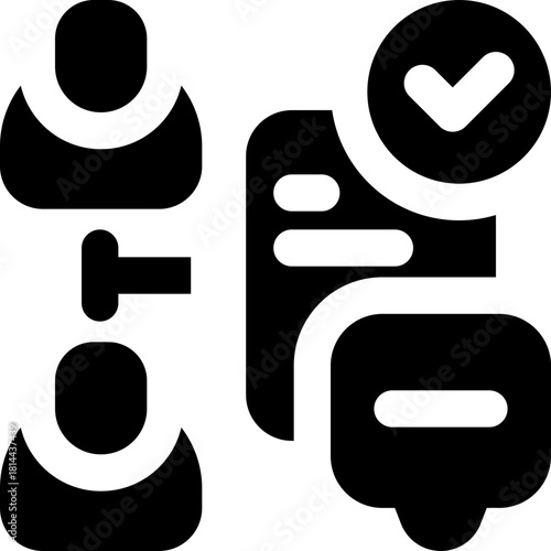 onboarding glyph icon. Strong and solid vector icon for websites, mobile interfaces, presentations, and visual branding. High quality and easy to edit.