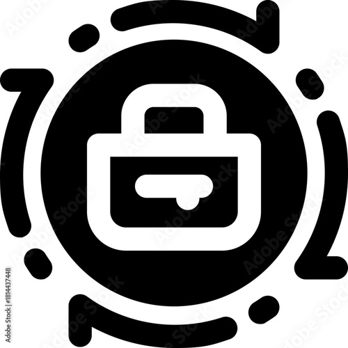 business model glyph icon. Strong and solid vector icon for websites, mobile interfaces, presentations, and visual branding. High quality and easy to edit.