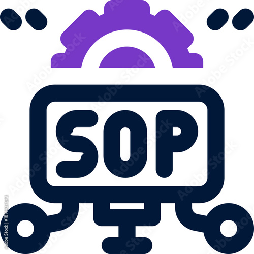 sop duotone icon. Sleek and modern vector icon for websites, mobile apps, marketing materials, and corporate design. Fully scalable and ready to use.