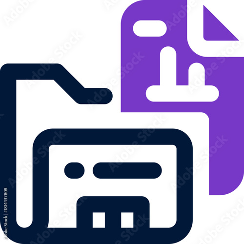 portfolio duotone icon. Sleek and modern vector icon for websites, mobile apps, marketing materials, and corporate design. Fully scalable and ready to use.