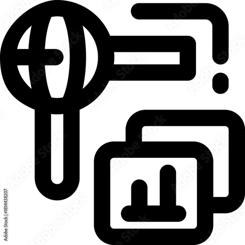 worldwide line icon. Clean and minimalist vector icon for websites, mobile apps, presentations, and logos. Fully scalable and customizable for any project.