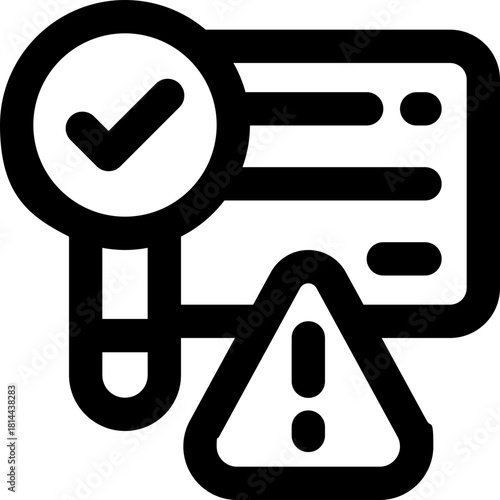 risk line icon. Clean and minimalist vector icon for websites, mobile apps, presentations, and logos. Fully scalable and customizable for any project.