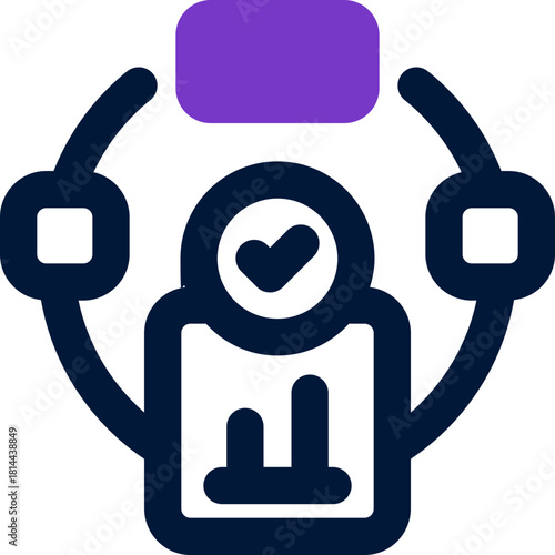 process duotone icon. Sleek and modern vector icon for websites, mobile apps, marketing materials, and corporate design. Fully scalable and ready to use.