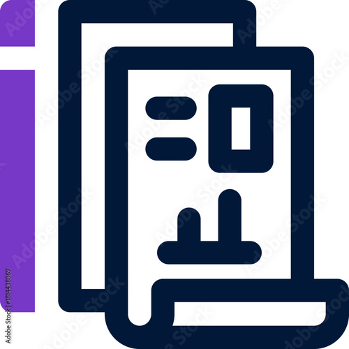 sale report duotone icon. Sleek and modern vector icon for websites, mobile apps, marketing materials, and corporate design. Fully scalable and ready to use.