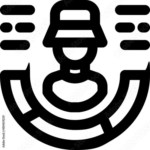 skill line icon. Clean and minimalist vector icon for websites, mobile apps, presentations, and logos. Fully scalable and customizable for any project.