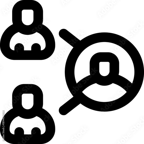 connection line icon. Clean and minimalist vector icon for websites, mobile apps, presentations, and logos. Fully scalable and customizable for any project.