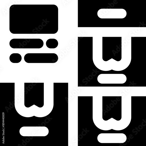 product glyph icon. Strong and solid vector icon for websites, mobile interfaces, presentations, and visual branding. High quality and easy to edit.