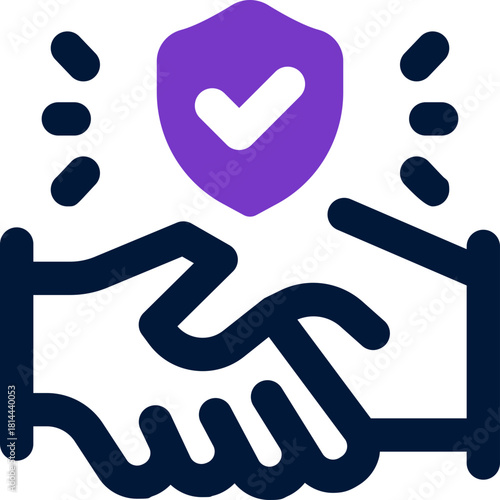 trust duotone icon. Sleek and modern vector icon for websites, mobile apps, marketing materials, and corporate design. Fully scalable and ready to use.