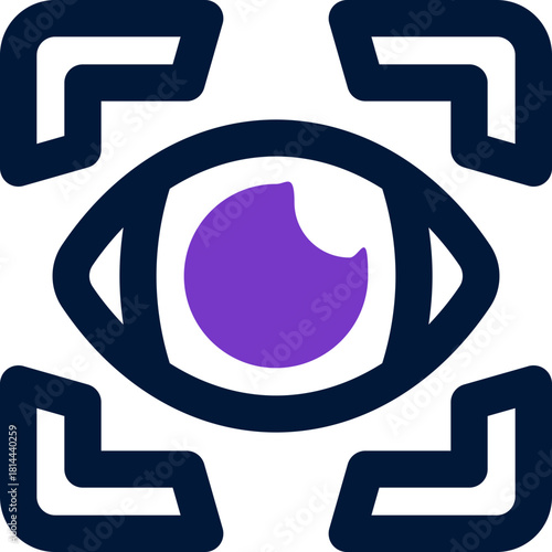vision duotone icon. Sleek and modern vector icon for websites, mobile apps, marketing materials, and corporate design. Fully scalable and ready to use.