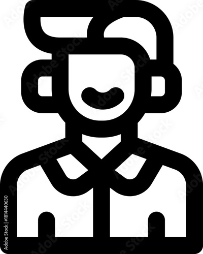 ceo line icon. Clean and minimalist vector icon for websites, mobile apps, presentations, and logos. Fully scalable and customizable for any project.