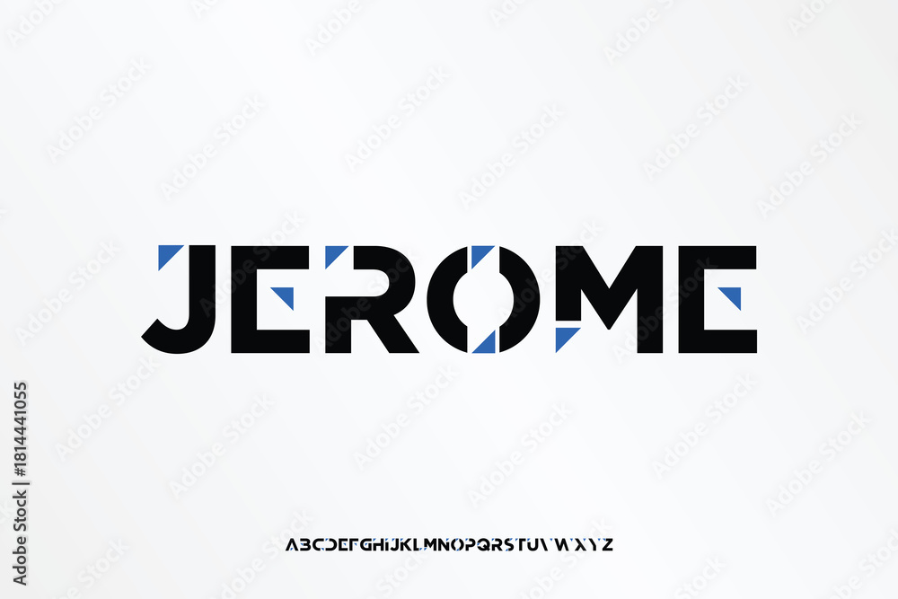 Fototapeta premium Display alphabet font vector design suitable for headline, poster, logo, magazine and many more