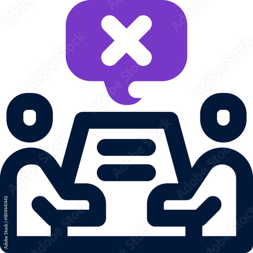 dispute duotone icon. Sleek and modern vector icon for websites, mobile apps, marketing materials, and corporate design. Fully scalable and ready to use.