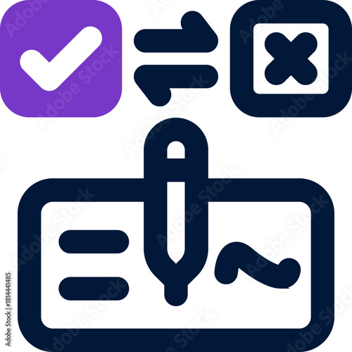 correction duotone icon. Sleek and modern vector icon for websites, mobile apps, marketing materials, and corporate design. Fully scalable and ready to use.