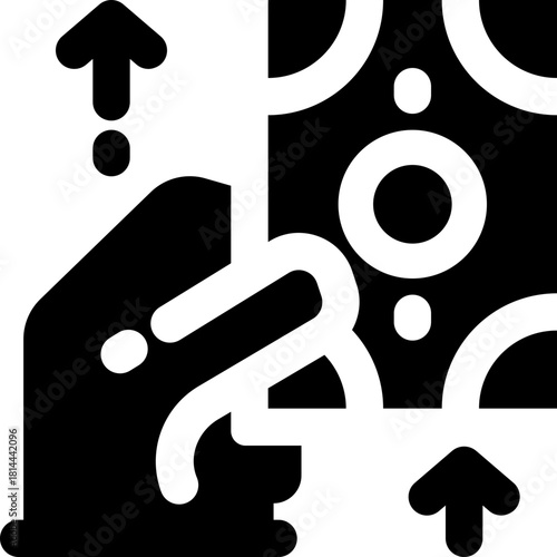 buy glyph icon. Strong and solid vector icon for websites, mobile interfaces, presentations, and visual branding. High quality and easy to edit.