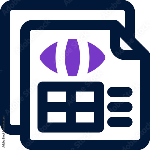 audit duotone icon. Sleek and modern vector icon for websites, mobile apps, marketing materials, and corporate design. Fully scalable and ready to use.