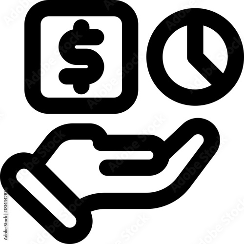 divestiture line icon. Clean and minimalist vector icon for websites, mobile apps, presentations, and logos. Fully scalable and customizable for any project.