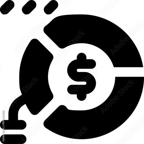 margin glyph icon. Strong and solid vector icon for websites, mobile interfaces, presentations, and visual branding. High quality and easy to edit.