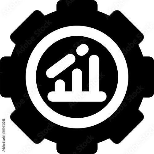 management glyph icon. Strong and solid vector icon for websites, mobile interfaces, presentations, and visual branding. High quality and easy to edit.