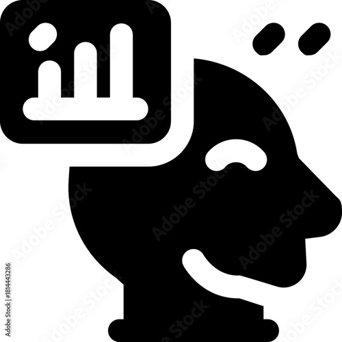 growth mindset glyph icon. Strong and solid vector icon for websites, mobile interfaces, presentations, and visual branding. High quality and easy to edit.