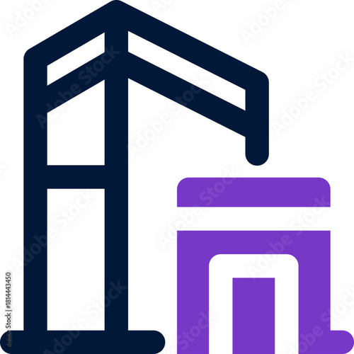 infrastructure duotone icon. Sleek and modern vector icon for websites, mobile apps, marketing materials, and corporate design. Fully scalable and ready to use.