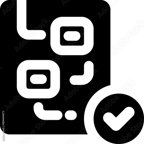 workflow glyph icon. Strong and solid vector icon for websites, mobile interfaces, presentations, and visual branding. High quality and easy to edit.