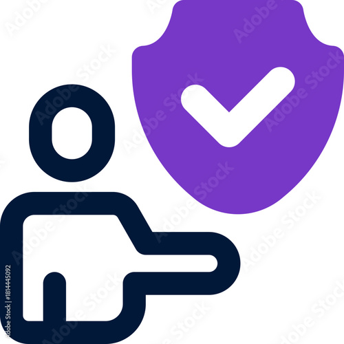 security duotone icon. Sleek and modern vector icon for websites, mobile apps, marketing materials, and corporate design. Fully scalable and ready to use.