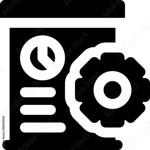 program glyph icon. Strong and solid vector icon for websites, mobile interfaces, presentations, and visual branding. High quality and easy to edit.