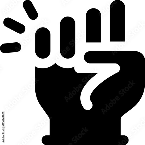 motivation glyph icon. Strong and solid vector icon for websites, mobile interfaces, presentations, and visual branding. High quality and easy to edit.