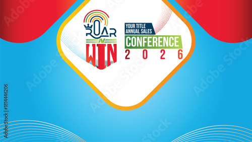 Roar N Win Annual Sales Conference 2026 banner Design