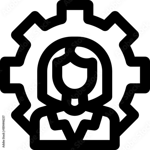 management line icon. Clean and minimalist vector icon for websites, mobile apps, presentations, and logos. Fully scalable and customizable for any project.