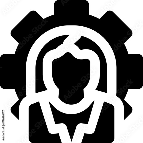 management glyph icon. Strong and solid vector icon for websites, mobile interfaces, presentations, and visual branding. High quality and easy to edit.