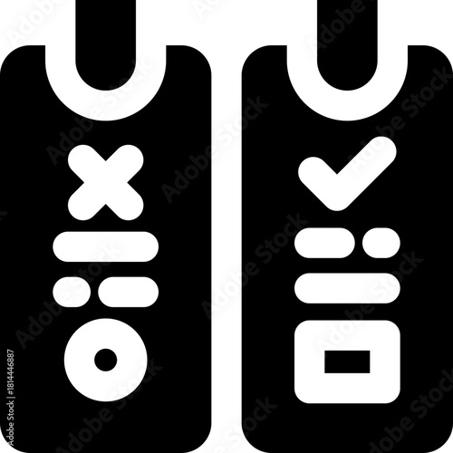 testing glyph icon. Strong and solid vector icon for websites, mobile interfaces, presentations, and visual branding. High quality and easy to edit.