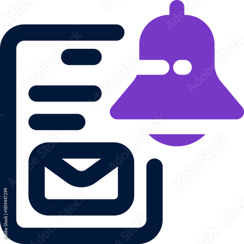 notification duotone icon. Sleek and modern vector icon for websites, mobile apps, marketing materials, and corporate design. Fully scalable and ready to use.