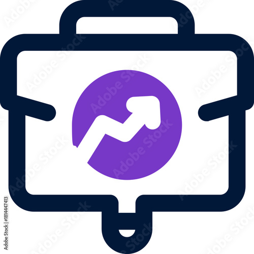 business analyst duotone icon. Sleek and modern vector icon for websites, mobile apps, marketing materials, and corporate design. Fully scalable and ready to use.