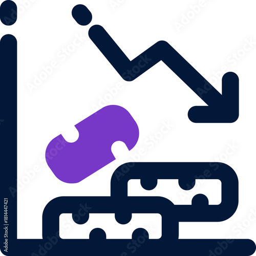 crisis duotone icon. Sleek and modern vector icon for websites, mobile apps, marketing materials, and corporate design. Fully scalable and ready to use.