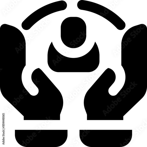 retention glyph icon. Strong and solid vector icon for websites, mobile interfaces, presentations, and visual branding. High quality and easy to edit.