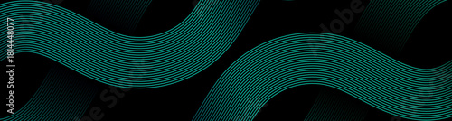 Elegant curved mixed  lines create a clean and professional wave pattern on a dark background. Excellent for business presentations, technology companies, fintech branding, and modern graphic layouts.