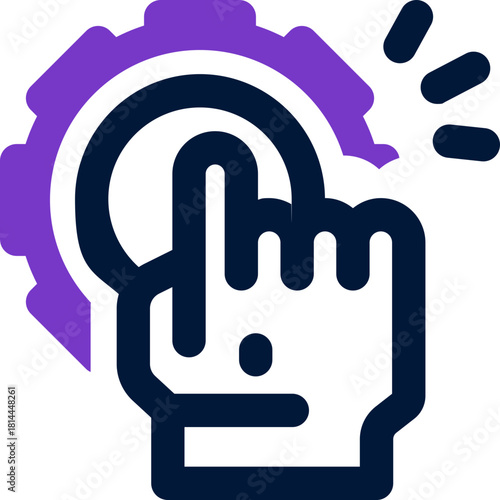 action duotone icon. Sleek and modern vector icon for websites, mobile apps, marketing materials, and corporate design. Fully scalable and ready to use.