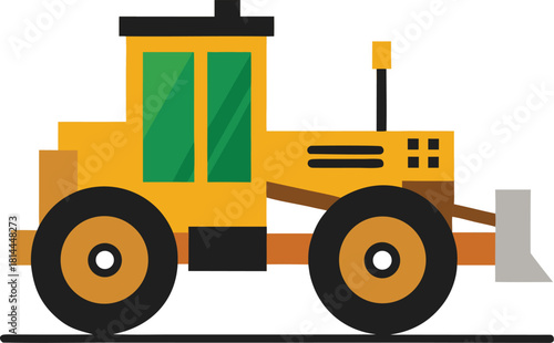 forklift truck isolated on white