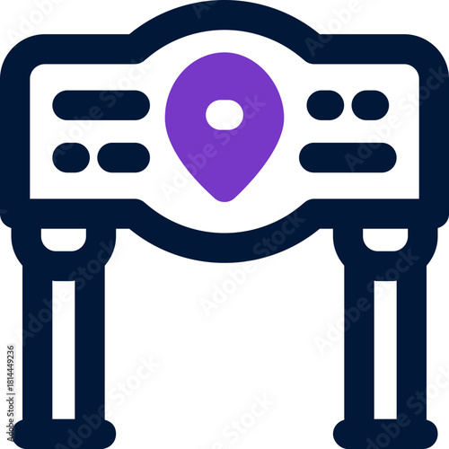 address duotone icon. Sleek and modern vector icon for websites, mobile apps, marketing materials, and corporate design. Fully scalable and ready to use.