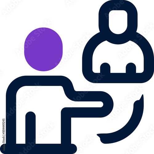 onboarding duotone icon. Sleek and modern vector icon for websites, mobile apps, marketing materials, and corporate design. Fully scalable and ready to use.